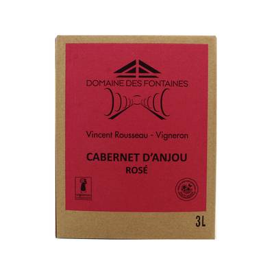 Cabernet d'Anjou rosé AOC Domaine des Fontaines, Bag in box 3L