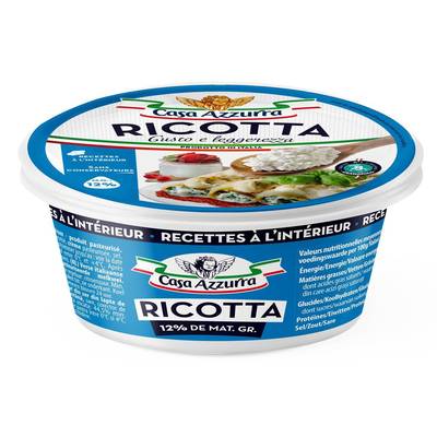 Casa Azzurra Ricotta 12% de mg, 250g