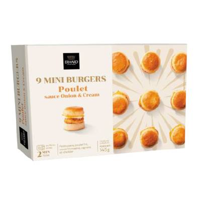 Bretzel Burgard Minis burgers poulet onion cream, 145g