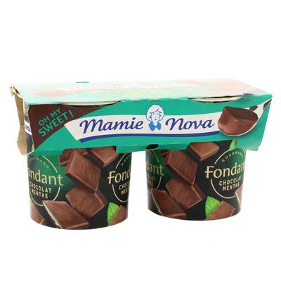 Mamie Nova Fondant chocolat menthe, 2x150g