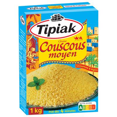 Tipiak Graines de Couscous Moyen, 1kg