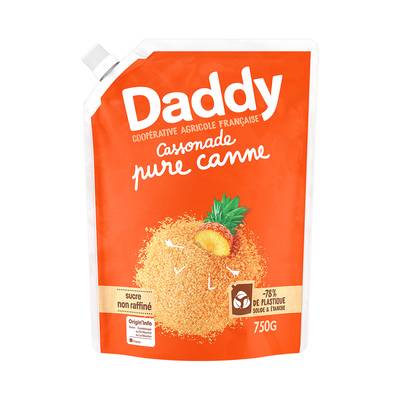 Daddy Cassonade pure canne pack kraft, 750g