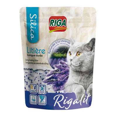 Riga Litière Riga'lit silice senteur lavande, 2,2kg
