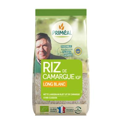 Priméal Riz Long Blanc de Camargue IGP, Bio, 500g