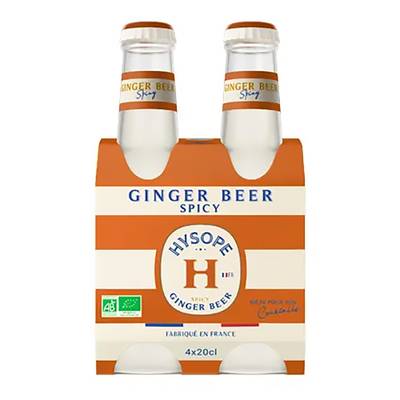 Hysope Ginger Beer Bio 0.00%vol, 4x20cl