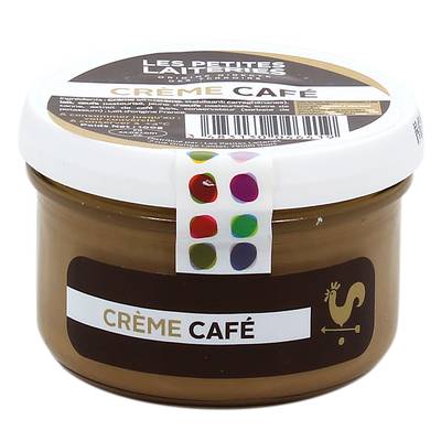 Les Petites Laiteries Petit pot de Crème Café - Lait de vache pasteurisé, 100g