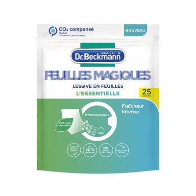 Dr Beckmann Lessive en feuilles L'ESSENTIELLE, 25 feuilles