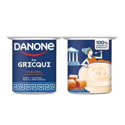 Danone Yaourt à la grecque caramel, 4x110g
