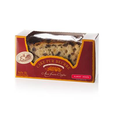 Albert Ménès Cake Tranché Pur Beurre aux Fruits Confits, 350g