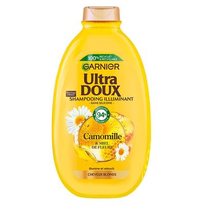 Garnier - Ultra Doux Shampooing Illuminant Camomille & Miel de Fleurs, 600ml