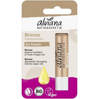 Alviana Baume à lèvre Bronze à l'huile d'argan bio, 1 baume