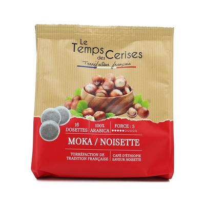 Le Temps des Cerises Dosette Café saveur Noisette, 16 capsules