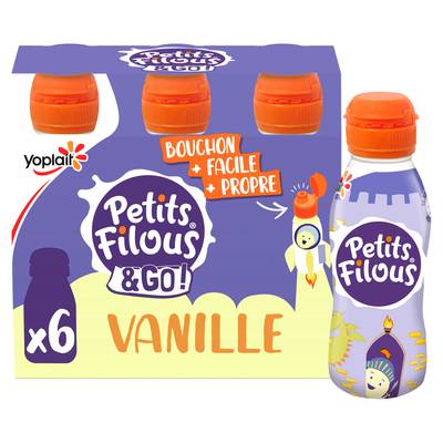 Petits Filous Yaourt à Boire Vanille, 6x100g