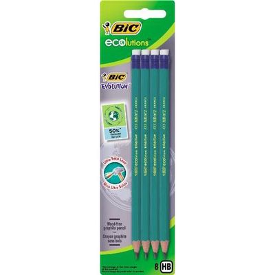 Livraison à domicile Bic Crayons papier HB Ecolution, 8 crayons
