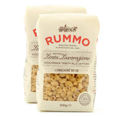 Rummo Pâtes Lumachine N°39 Premium, Lot de 2x500g