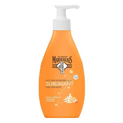 Le Petit Marseillais Lait hydratant et sublimant à l'abricot, 250ml