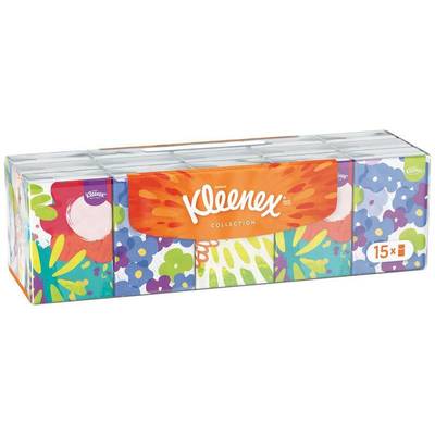 Kleenex Mouchoirs étuis mini compact collection, 15 étuis