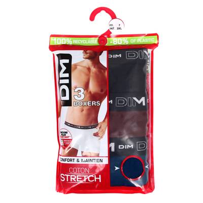 Dim Boxers homme ceinture graphique Noir Brun Fauve Coton Stretch, XXXL 3 Boxers