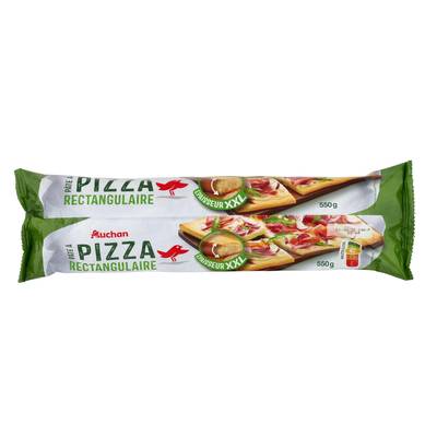 Auchan Pâte à Pizza Rectangulaire XXL, 550g