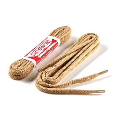 De Clermont Lacets cordonnet tressés beige, 90 cm 2 pièces