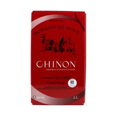Chinon rouge AOC Domaine de Nueil, Bag in box 5L