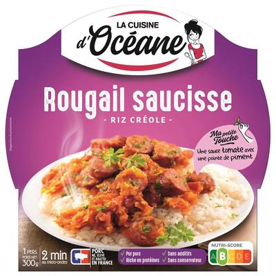 La Cuisine d'Océane Rougail saucisses riz créole, 300g