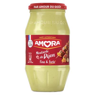 Amora Moutarde de Dijon Fine et Forte, 430g