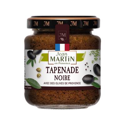 Jean Martin Tapenade aux olives noires Grossane de Provence, 110g