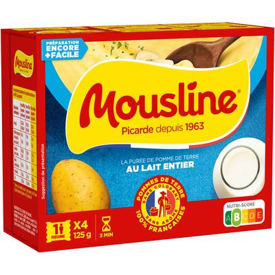 Mousline Purée au lait entier, 125g