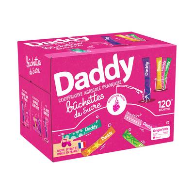Daddy Daddy Boîte Distributrice de 100 bûchettes, 480g