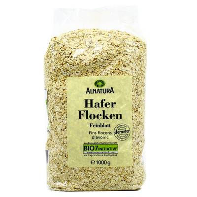 Alnatura Fins flocons d'avoine bio, 1Kg
