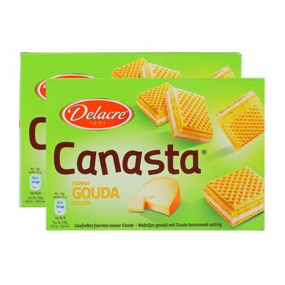 Verkade Canasta gouda, 2x75g