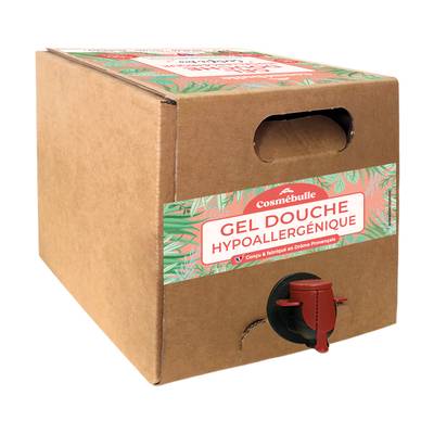 Cosmébulle Gel douche hypoallergénique COSMEBIO, Bidon de 3L