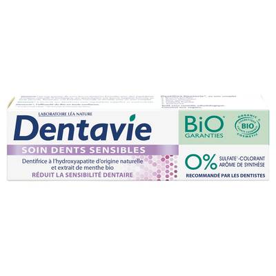 Dentavie Dentifrice dents sensibles BIO, 75ml