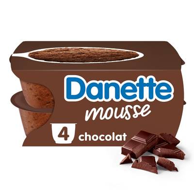 Danette Mousse chocolat, 4x60g