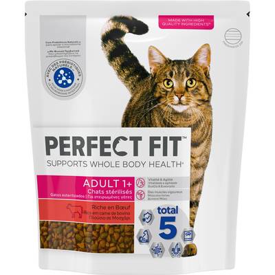 Perfect Fit Croquettes Boeuf pour chat adulte stérilisé, 1,4kg