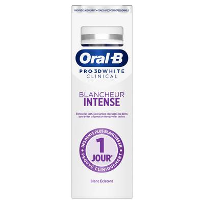 Oral B Dentifrice Pro 3D White Blancheur Intense, 75ml