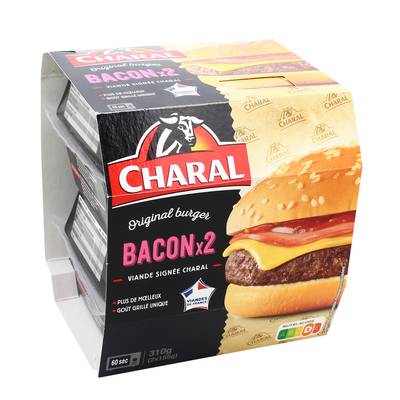 Charal Burgers Bacon, 2x155g