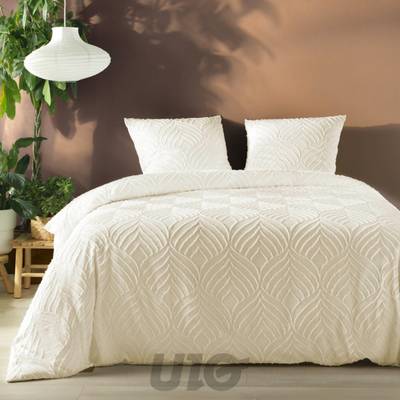 Douceur D Interieur Parure de lit Microfibre Unie, 240 x 220 cm