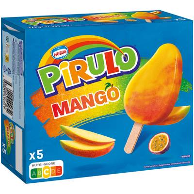 Pirulo Glace mangue et fruits de la passion, 4 bâtonnets - 325g