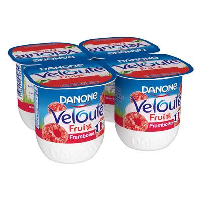 Velouté Fruix Yaourt brassé framboise, 4x125g