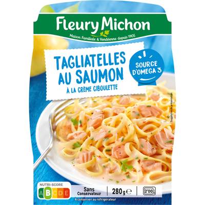 Fleury Michon Tagliattelles au Saumon, Crème Ciboulette, 280g