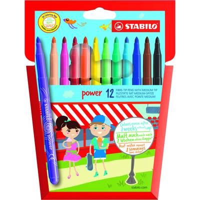 Stabilo Feutres de coloriage Power, 12  feutres