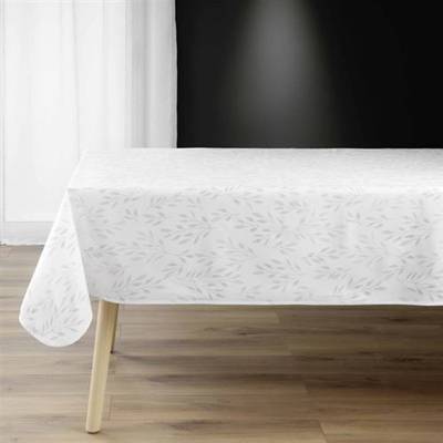 3574387232622 - Douceur D Interieur - Nappe Antitache Imprimé Lonigold Blanc