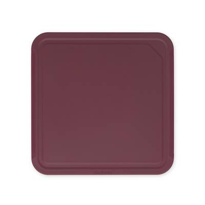 Brabantia Planche à découper, Medium - Aubergine Red, 25 x 25 cm