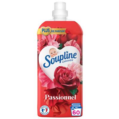 Soupline Adoucissant Concentré Ultra Emotion Rose, 1,28L