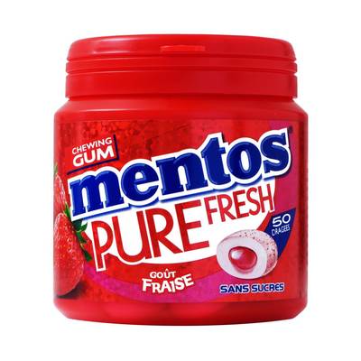 Mentos Fraise, 50 chewing gums