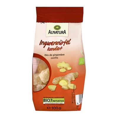 Alnatura Dés de gingembre confits bio, 100g