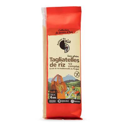 Autour Du Riz Tagliatelles de riz demi-complet bio, 200g