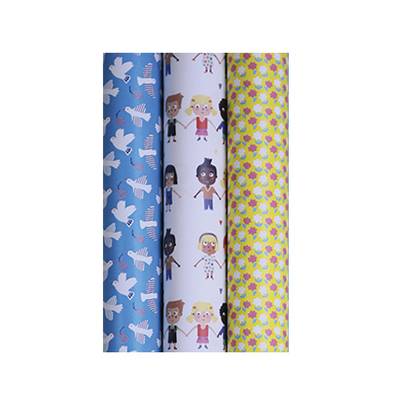 3329682316122 - Clairefontaine pour UNICEF - Un rouleau de papier cadeau Every day enfant